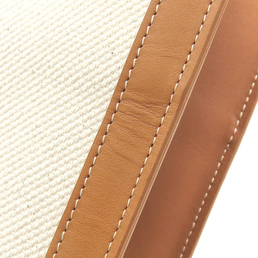 セリーヌ CELINE スモール バーティカル カバ 192082BNZ.02NT ナチュラル×タン キャンバス レザー 2WAYバッグ ゴールド金具 ハンドバッグ ショルダー