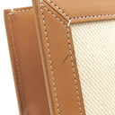 セリーヌ CELINE スモール バーティカル カバ 192082BNZ.02NT ナチュラル×タン キャンバス レザー 2WAYバッグ ゴールド金具 ハンドバッグ ショルダー