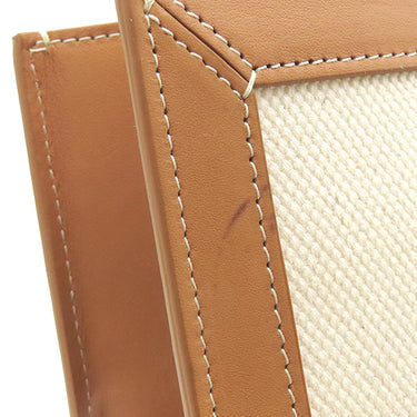 セリーヌ CELINE スモール バーティカル カバ 192082BNZ.02NT ナチュラル×タン キャンバス レザー 2WAYバッグ ゴールド金具 ハンドバッグ ショルダー