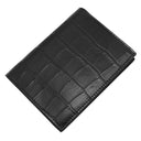 バレンシアガ BALENCIAGA ロゴ コンパクトウォレット 681579 ブラック レザー 二つ折り財布 黒 白 縦型 札入れ カード入れ クロコ型押し