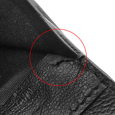 バレンシアガ BALENCIAGA ロゴ コンパクトウォレット 681579 ブラック レザー 二つ折り財布 黒 白 縦型 札入れ カード入れ クロコ型押し