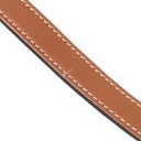 セリーヌ CELINE フォルコ ミディアム タン レザー トリオンフキャンバス ショルダーバッグ ゴールド金具 茶 トリオンフ