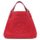 グッチ GUCCI ソーホー インターロッキング G 336751 レッド レザー 2WAYバッグ ゴールド金具 フリンジ欠品