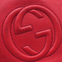 グッチ GUCCI ソーホー インターロッキング G 336751 レッド レザー 2WAYバッグ ゴールド金具 フリンジ欠品