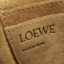 ロエベ LOEWE ゲート バッグ ミニ タン カーフ ショルダーバッグ ゴールド金具 茶