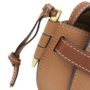 ロエベ LOEWE ゲート バッグ ミニ タン カーフ ショルダーバッグ ゴールド金具 茶