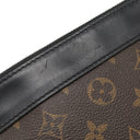 ルイヴィトン LOUIS VUITTON ポシェット ディスカバリー M69411 ブラウン×ブラック モノグラムマカサー クラッチバッグ シルバー金具 セカンドバッグ