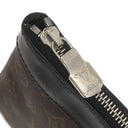 ルイヴィトン LOUIS VUITTON ポシェット ディスカバリー M69411 ブラウン×ブラック モノグラムマカサー クラッチバッグ シルバー金具 セカンドバッグ