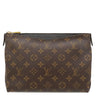 ルイヴィトン LOUIS VUITTON パラス ビューティケース M64124 ノワール モノグラムキャンバス レザー クラッチバッグ ゴールド金具 化粧ポーチ 茶 黒
