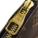 ルイヴィトン LOUIS VUITTON パラス ビューティケース M64124 ノワール モノグラムキャンバス レザー クラッチバッグ ゴールド金具 化粧ポーチ 茶 黒