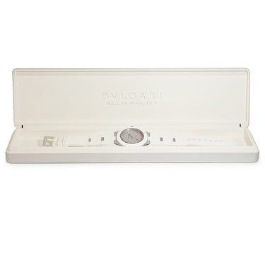 腕時計 ブルガリ Bvlgari アルミニウム 103964 BB40AT 自動巻き メンズ 新品同様 デイト バー アラビア シルバー ホワイト 限定