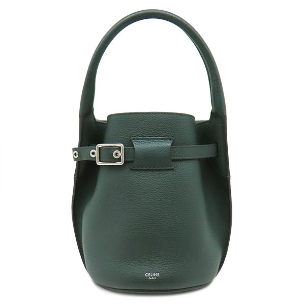 セリーヌ Celine ビッグバッグ バケット ナノ グリーン レザー 2WAY