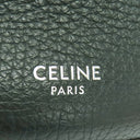 セリーヌ CELINE ビッグバッグ バケット ナノ グリーン レザー 2WAYバッグ シルバー金具 ハンドバッグ ショルダーバッグ