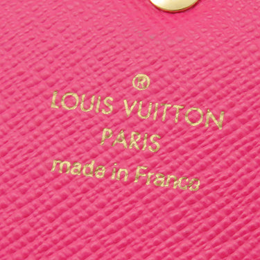 ルイヴィトン LOUIS VUITTON ポルトフォイユ エミリー M64202 モノグラム×ホットピンク モノグラムキャンバス 長財布 ゴールド金具 フラワーチャーム 二つ折り