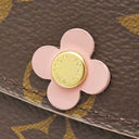 ルイヴィトン LOUIS VUITTON ポルトフォイユ エミリー M64202 モノグラム×ホットピンク モノグラムキャンバス 長財布 ゴールド金具 フラワーチャーム 二つ折り