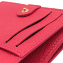 ルイヴィトン LOUIS VUITTON ポルトフォイユ リサ M28271 ストロベリーピンク モノグラムアンプラント 二つ折り財布 ゴールド金具 コンパクト