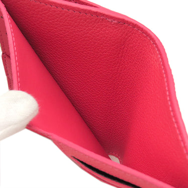 ルイヴィトン LOUIS VUITTON ポルトフォイユ リサ M28271 ストロベリーピンク モノグラムアンプラント 二つ折り財布 ゴールド金具 コンパクト