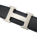 エルメス HERMES コンスタンスH #90 ブラック トゴ スイフト #90 ベルト シルバー金具 ベルトバックル Hバックル リバーシブル キット 2024年製