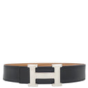 エルメス HERMES コンスタンスH #95 ブラック×ゴールド ボックスカーフ #80 ベルト シルバー金具 Hバックル リバーシブル キット