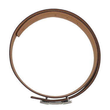 エルメス HERMES コンスタンスH #95 ブラック×ゴールド ボックスカーフ #80 ベルト シルバー金具 Hバックル リバーシブル キット
