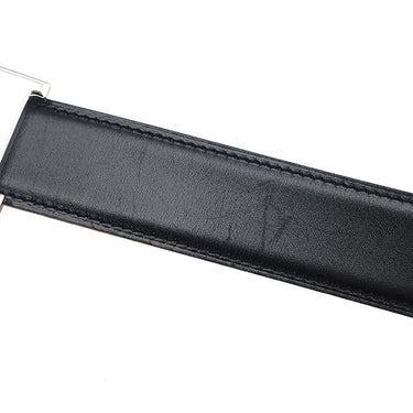 エルメス HERMES コンスタンスH #95 ブラック×ゴールド ボックスカーフ #80 ベルト シルバー金具 Hバックル リバーシブル キット