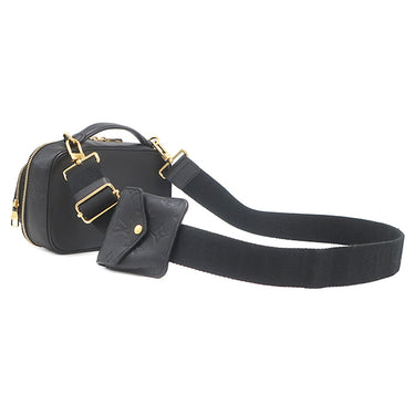 ルイヴィトン LOUIS VUITTON ユーティリティ クロスボディ M80450 ブラック カーフ 2WAYバッグ ゴールド金具 スポーティー 黒