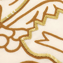 エルメス Hermes カレ140 カレジェアン ベージュ×レッド×ネイビー カシミヤ シルク スパンコール ストール スパンコール　【カシュ カシュ フルリ】