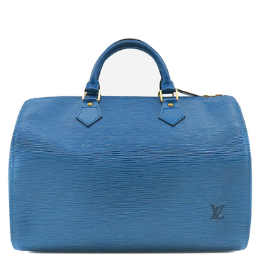 ルイヴィトン LOUIS VUITTON スピーディ 30 M43005 トレドブルー エピレザー ハンドバッグ ゴールド金具 青 ボストンバッグ 鍵・パドロックの欠品
