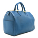 ルイヴィトン LOUIS VUITTON スピーディ 30 M43005 トレドブルー エピレザー ハンドバッグ ゴールド金具 青 ボストンバッグ 鍵・パドロックの欠品