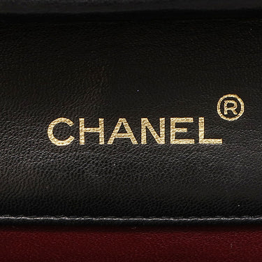 シャネル CHANEL マトラッセ 27 チェーンショルダー ブラック ラムスキン ショルダーバッグ ゴールド金具 シングルフラップ 黒