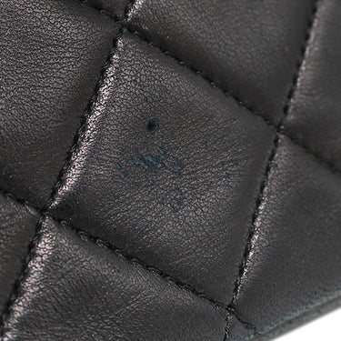 シャネル CHANEL マトラッセ 27 チェーンショルダー ブラック ラムスキン ショルダーバッグ ゴールド金具 シングルフラップ 黒