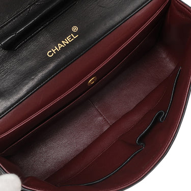 シャネル CHANEL マトラッセ 27 チェーンショルダー ブラック ラムスキン ショルダーバッグ ゴールド金具 シングルフラップ 黒