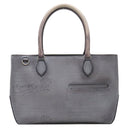 ベルルッティ BERLUTI トゥジュール ミニ ライトアルミニオ レザー ヴェネチアレザー トートバッグ シルバー金具 パティーヌ カリグラフィ