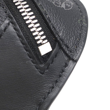 ベルルッティ BERLUTI エクスプローラー ボディバッグ ブラック PVCコーティングキャンバス ヴェネチアンレザー ボディバッグ シルバー金具 黒
