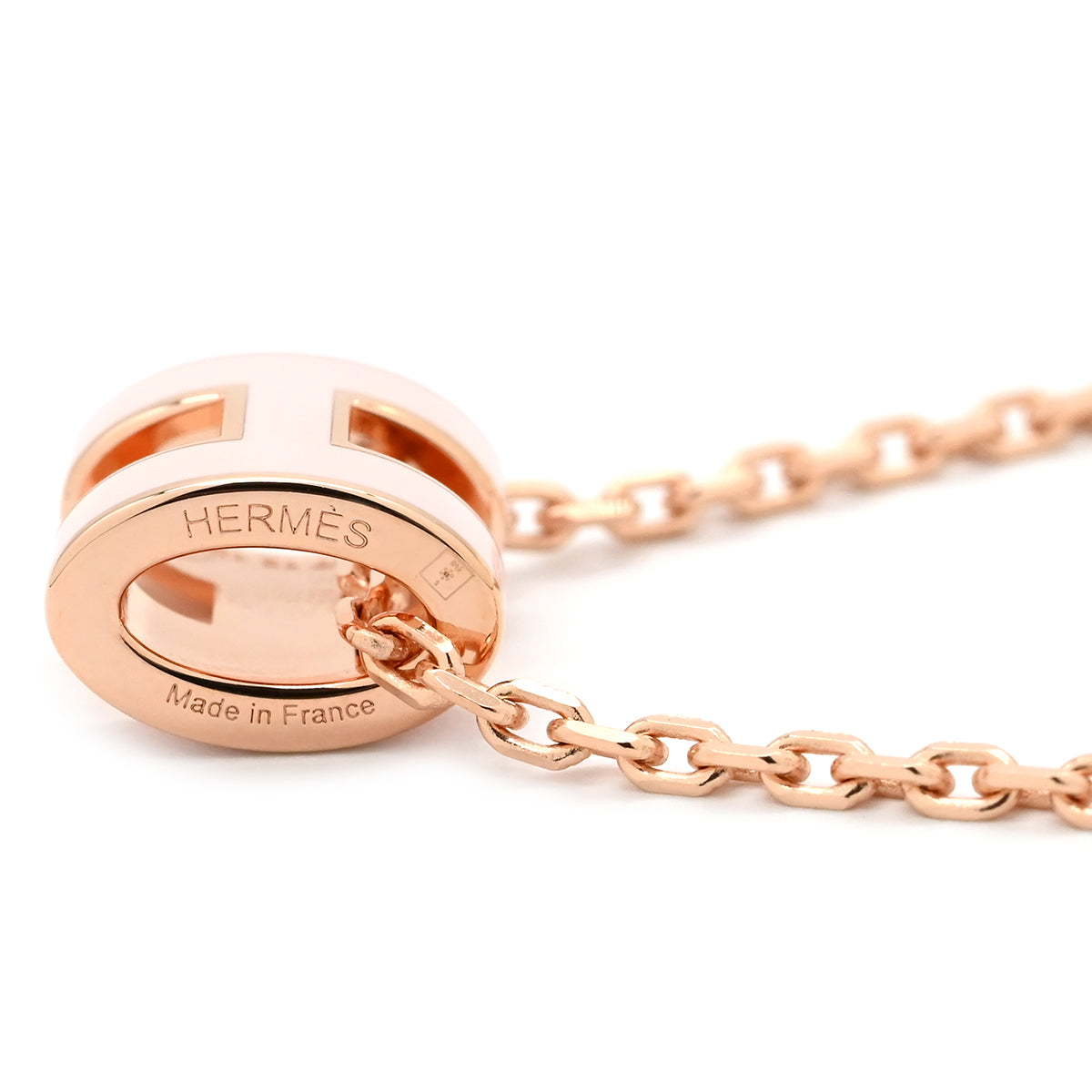 エルメス HERMES ポップアッシュ ミニ ペンダント ローズドラジェ