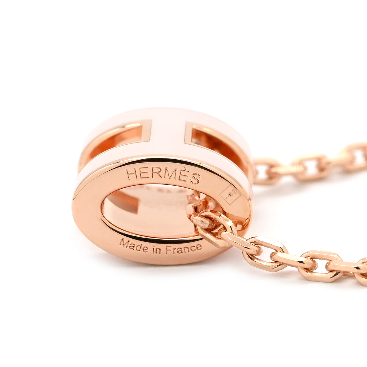 エルメス HERMES ポップアッシュ ミニ ペンダント ローズドラジェ