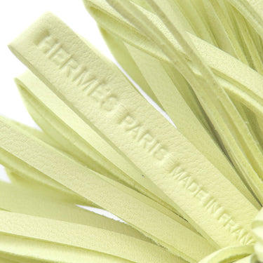 エルメス Hermes カルメン ジョーヌミルトン ラムスキン キーリング シルバー金具 薄イエロー 2024年製