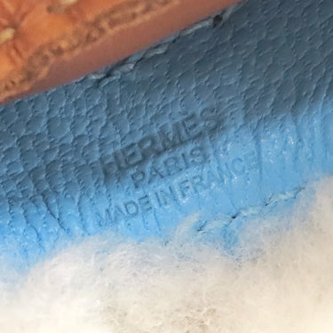 エルメス Hermes ロデオ ロベオ プラッシュ PM ゴールド×テール×セレステ アニョーミロ スイフト メリノウール バッグチャーム シルバー金具 新品 未使用 茶 水色 2026年製