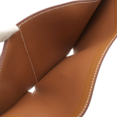 エルメス HERMES ベアン コンビネ ゴールド ヴォーエプソン 三つ折り財布 シルバー金具 茶 2025年製