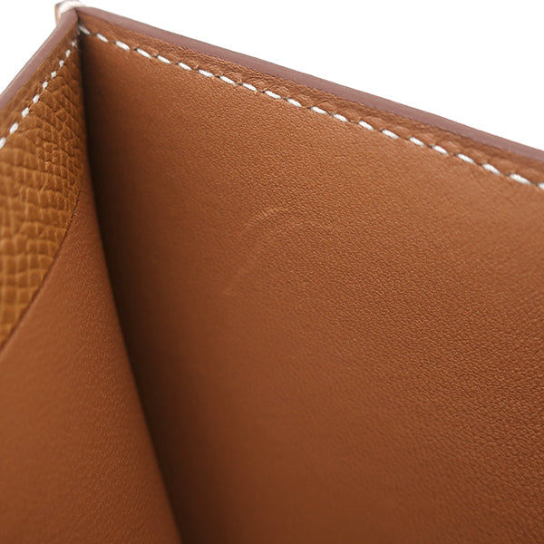エルメス HERMES ベアン コンビネ ゴールド ヴォーエプソン 三つ折り