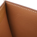 エルメス HERMES ベアン コンビネ ゴールド ヴォーエプソン 三つ折り財布 シルバー金具 茶 2025年製