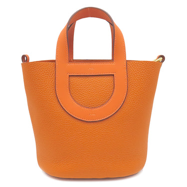 エルメス HERMES インザループ 23 オレンジ トリヨンクレマンス ヴォースイフト ハンドバッグ ゴールド金具 2025年製