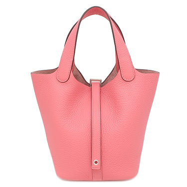 エルメス HERMES ピコタンロック 18 PM ローズアザレ トリヨンクレマンス ハンドバッグ シルバー金具 新品 未使用 2025年製
