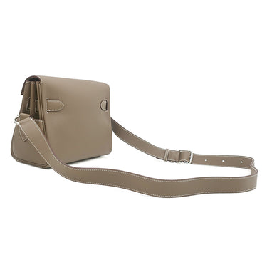 エルメス HERMES メッセンジャー ケリー PM エトゥープ エバーカラー ショルダーバッグ シルバー金具 グレージュ 2024年製