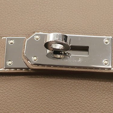 エルメス HERMES メッセンジャー ケリー PM エトゥープ エバーカラー ショルダーバッグ シルバー金具 グレージュ 2024年製