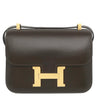 エルメス HERMES コンスタンス 24 ミロワール ショコラ ボックスカーフ ショルダーバッグ ゴールド金具 茶 2024年製