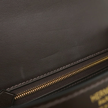 エルメス HERMES コンスタンス 24 ミロワール ショコラ ボックスカーフ ショルダーバッグ ゴールド金具 茶 2024年製