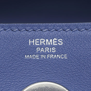 エルメス HERMES リンディ 26 トレサージュ ブルーブライトン×カプシーヌ×ブルーサフィール ヴォースイフト ヴォーエプソン 2WAYバッグ シルバー金具 青