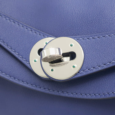 エルメス HERMES リンディ 26 トレサージュ ブルーブライトン×カプシーヌ×ブルーサフィール ヴォースイフト ヴォーエプソン 2WAYバッグ シルバー金具 青