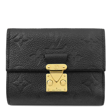 ルイヴィトン LOUIS VUITTON ポルトフォイユ メティス コンパクト M80880 ノワール モノグラムアンプラント 三つ折り財布 ゴールド金具 黒 小銭入れ